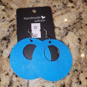 Custom Wood Earrings with Nickel-Free Backing | Handmade oval Jewelry